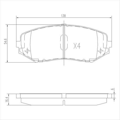 FRONT BRAKE PADS SUZUKI GRAND VITARA 05- DB1842FP