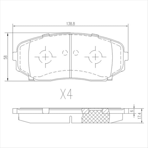 FARGO FRONT BRAKE PADS MAZDA MPV 04- (889.0) DB1916F