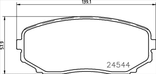 Remsa FRONT DISC BRAKE PADS MAZDA CX-7 CX-9 DB1916
