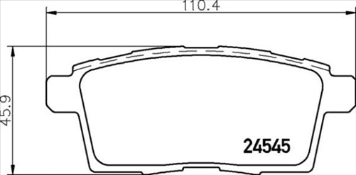 DB1917 E REAR DISC BRAKE PADS - MAZDA CX-7 , CX-9 06-09 126800