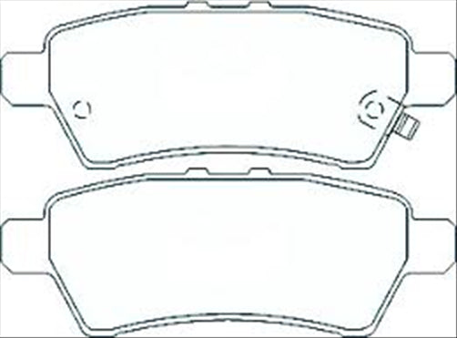 PROSELECT REAR DISC BRAKE PADS - NISSAN NAVARA R51 05-