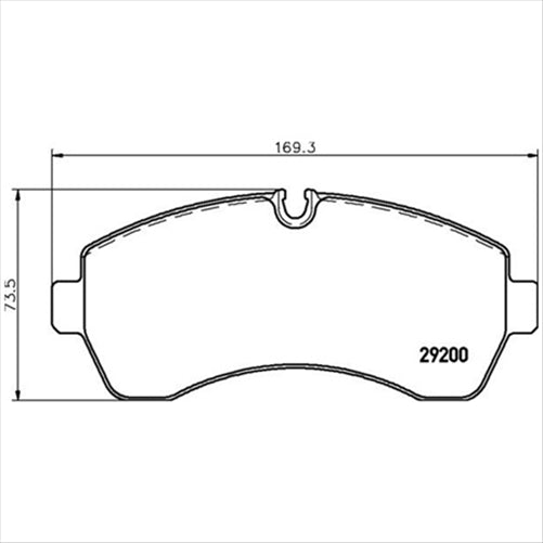 FRONT BRAKE PADS MERCEDES SPRINTER VAN 2006- (689 DB1974CP