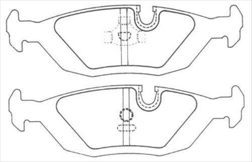 REAR BRAKE PADS SET PORSCHE DB296F