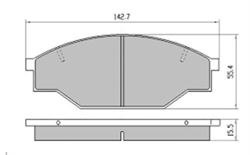 "FRONT DISC BRAKE PADS - SUITS TOYOTA HILUX YN55,57,58 83-89 DB318XP"
