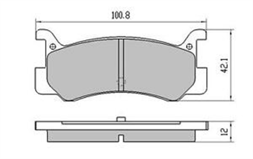 REAR DISC BRAKE PADS - FORD LAZER BF3,BF5,BF7 85-94 DB407XP