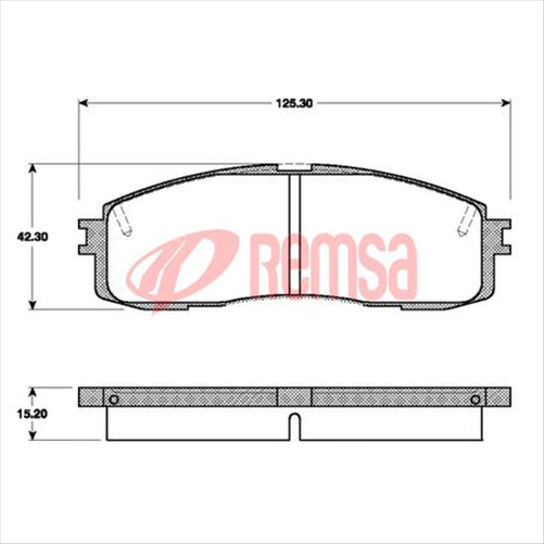 REAR BRAKE PADS SET TOYOTA DB413F