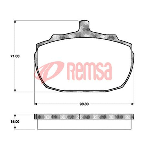 FRONT DISC BRAKE PADS - BLMC AUSTIN PRINCESS DB852 E 005700