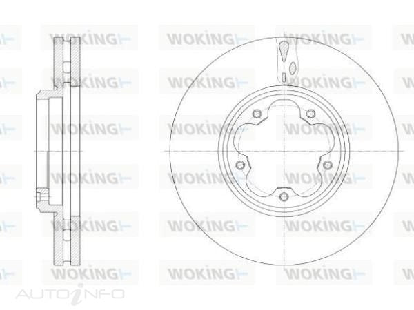 BRAKE DISC FRONT FORD TRANSIT 288mm - D62547.10
