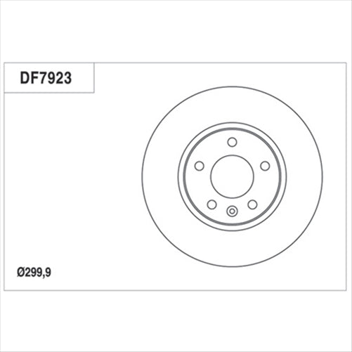 DISC BRAKE ROTOR HOLDEN CRUIZE / ASTRA 300MM DF7923S