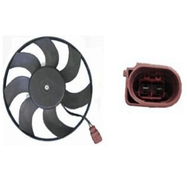 HELLA FAN RADIATOR VW GOLF RHS 295MM 12V CADDY III GOLF V , VI, JETTA EF1437