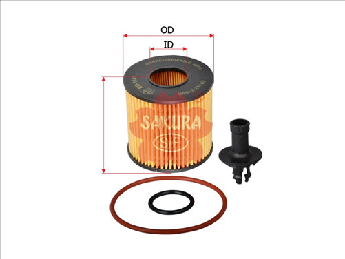 Sakura OIL FILTER FITS R2648P WCO67 04152-31090 EO-1101