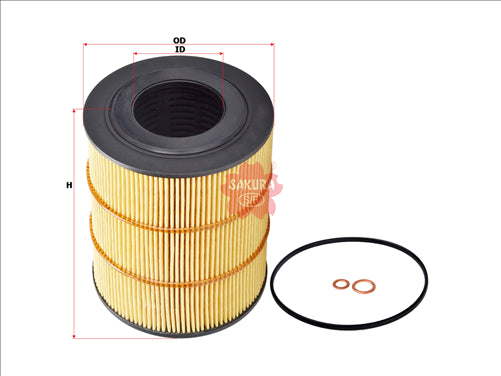Sakura OIL FILTER FITS WCO118 15274-NY00J EO-1818