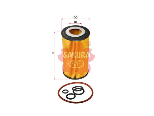 Sakura OIL FILTER FITS R2682P WCO40 11218-000 EO-2623