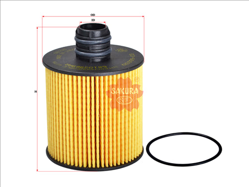 Sakura OIL FILTER FITS R2765P WCO207 HU8006Z EO-66030