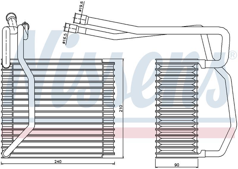JAYAIR EVAPORATOR COIL FORD TRANSIT VH 12/00-4/04 EV3589