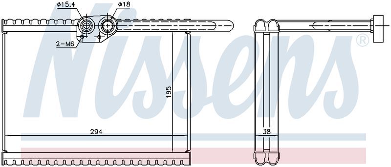 Nissens EVAPORATOR COIL VOLVO TRUCK FH13 540 12-ON, FH16 600 13-ON EV9882