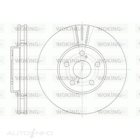 WOKING BRAKE DISC FRONT SUITS TOYOTA WISH 275*28*26 - D6819.10
