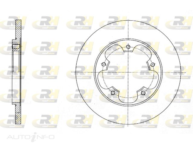 DISC ROTOR REAR FORD TRANSIT 13>18308*16*13 25.6HT 122.5id 5STUD - DR9950S-RH
