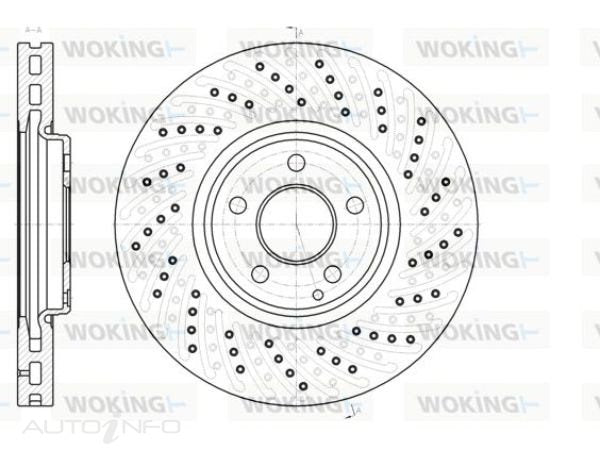 WOKING DISC ROTOR FRONT MERCEDES 330*32*29 - D61123.10