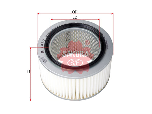 Sakura AIR FILTER FITS A348 WA348 FA3058 A-1410 FA-1410