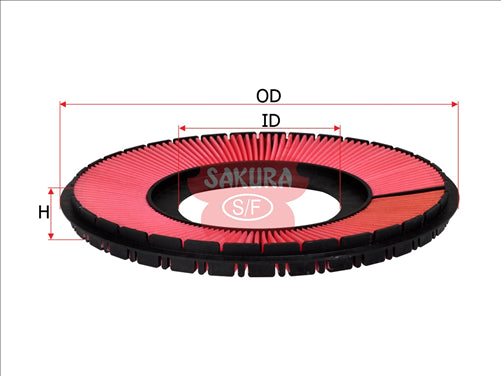 Sakura AIR FILTER FITS A1214 WA847 FA3145 A-1709 FA-1709