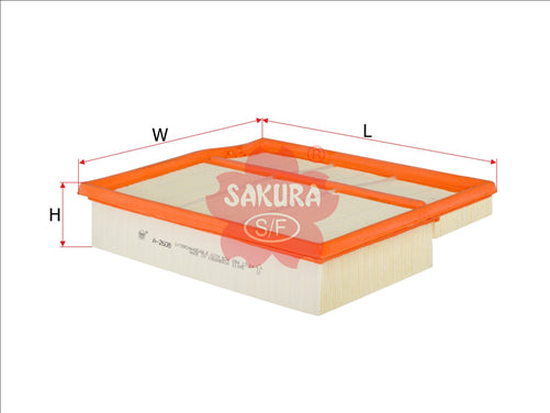 Sakura AIR FILTER FITS A1487 WA1038 FA3401 A-2608 FA-2608