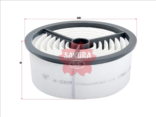 Sakura AIR FILTER FITS A1274 WA906 FA3550 A-3309 FA-3309