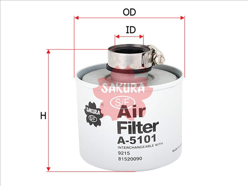 Sakura AIR FILTER REPLACES P528708 1180869 FA-5101