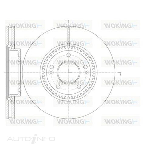 WOKING BRAKE DISC FRONT HYUNDAI KIA 300mm - D6988.10