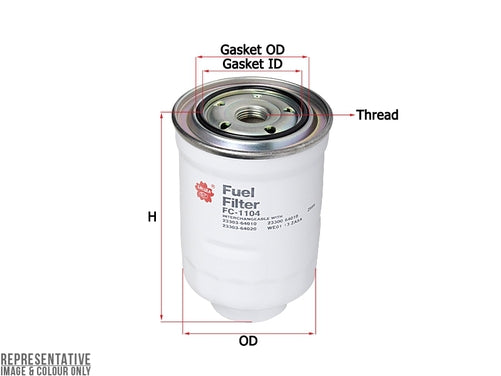 Sakura Fuel Filter Z699 P4922 USE FC-11190