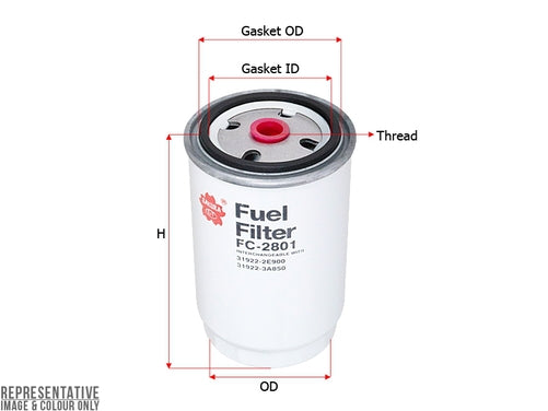 Sakura FUEL FILTER  Z707  FC-2801