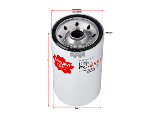 Sakura FUEL FILTER FITS BF8L513 FF5036 23518528 FC-6505