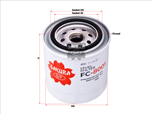 Sakura FUEL FILTER FITS Z181 FC-8001
