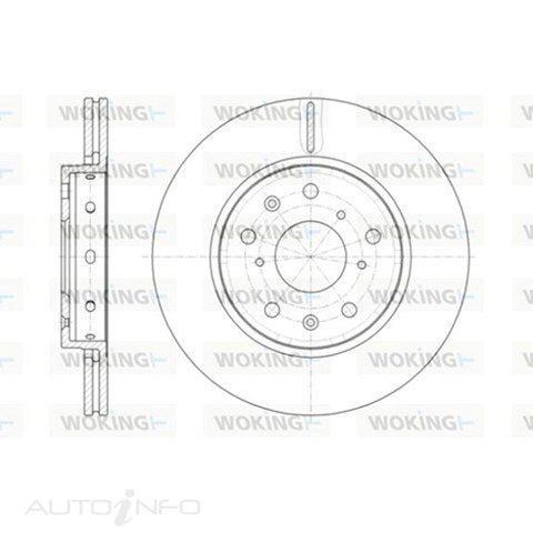 DISC ROTOR FRONT SUZUKI 276MM OD VENTED - D61417.10