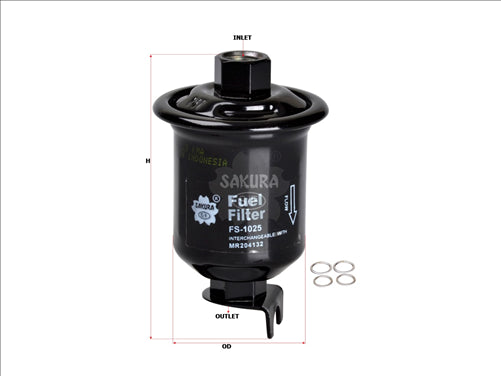 Sakura FUEL FILTER FITS Z515 WZ515 FF2176 0986450187 FS-1025