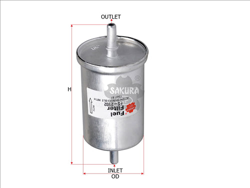 Sakura FUEL FILTER FITS Z549 WZ549 FF2258 0450905287 F5287 FS-2102