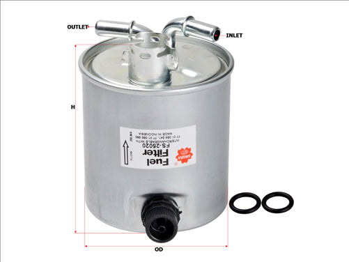 Sakura FUEL FILTER FITS Z891 WCF160 FS-25020