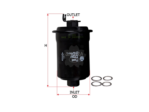 Sakura FUEL FILTER FITS Z317 WZ317 GY624 FS-2814