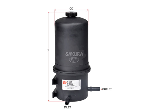 Sakura FUEL FILTER INLINE FITS Z951 WCF214 2H0127401A FS-31140