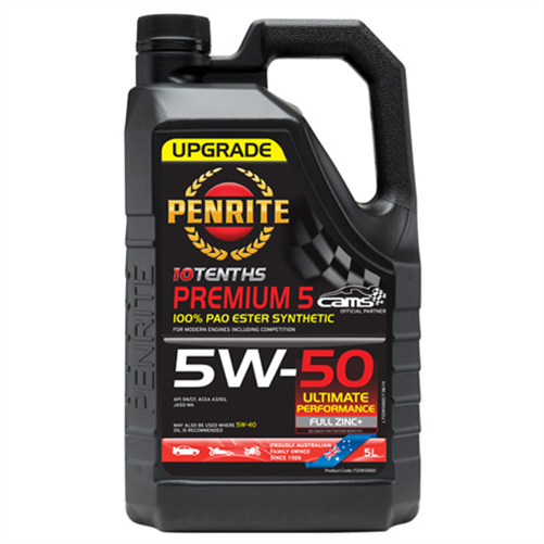 Penrite 10 Tenths Premium 5W-50 Engine Oil 5L
