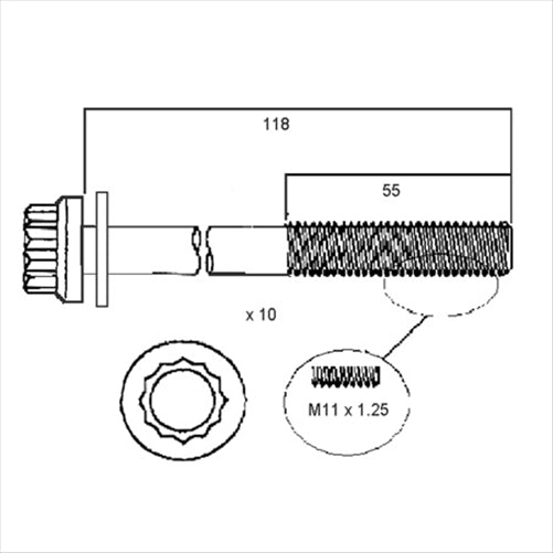 ACL HEAD BOLT SET HBS035