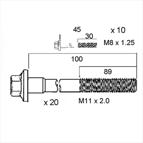 PERMASEAL HEAD BOLT SET HBS140