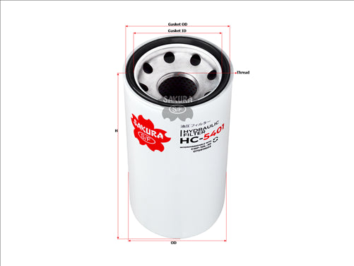 Sakura HYDRAULIC OIL FILTER FITS SFH160375911603 HC-5401