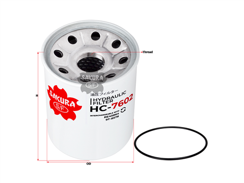 Sakura HYDRAULIC OIL FILTER FITS P165877 HC-7602