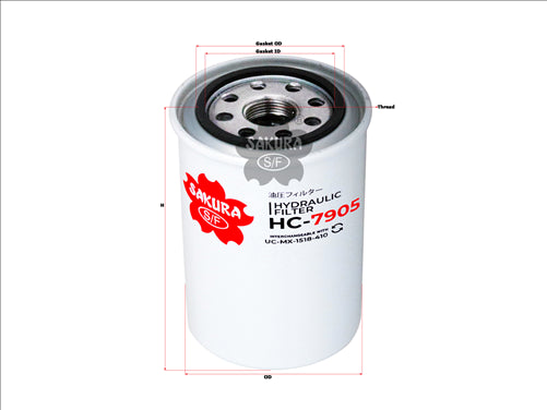 Sakura HYDRAULIC OIL FILTER FITS P565243220272 HC-7905
