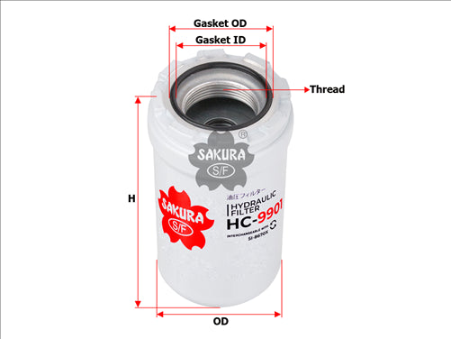 Sakura HYDRAULIC OIL FILTER FITS SFH8670 HC-9901