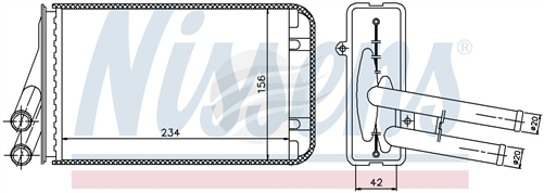 Nissens HEATER CORE AUDI A4 95-2000 PASSAT (3B2) 96-05 HC0100