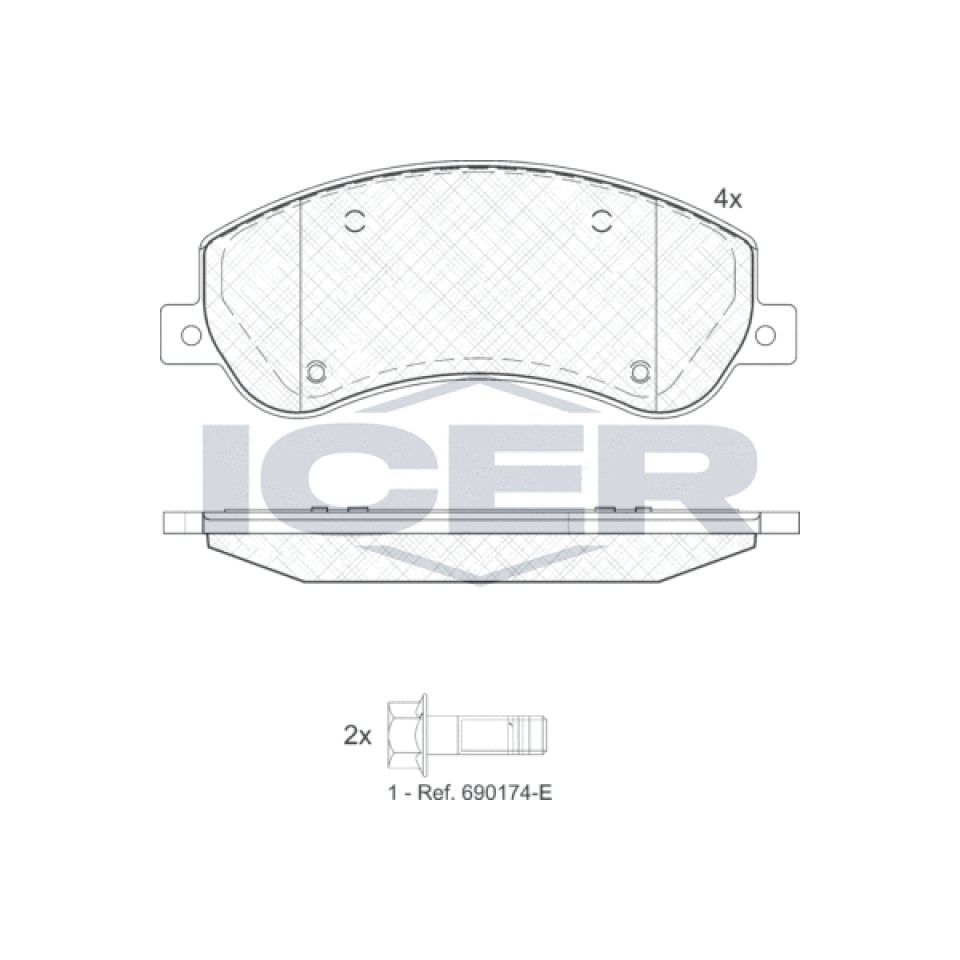 Icer Brake Pads - 141793-204