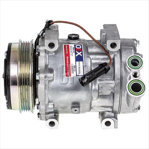OEX Air Conditioning Compressor 12V Direct Mount Sanden SD7V16 Style