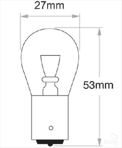 OEX Bayonet Globe 12V 21W Standard - 10 Pce